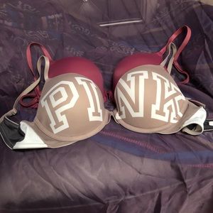 PINK Push Up Bras